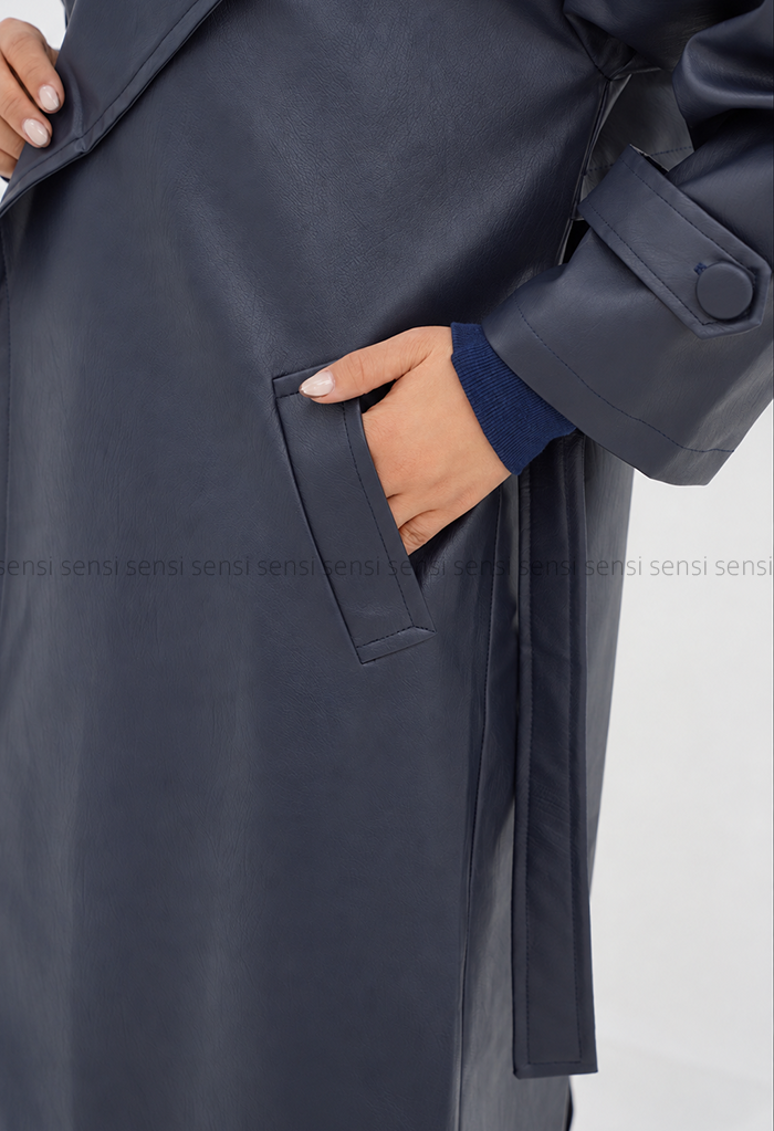 بارانی زنانه آستردار چرم کد1006967